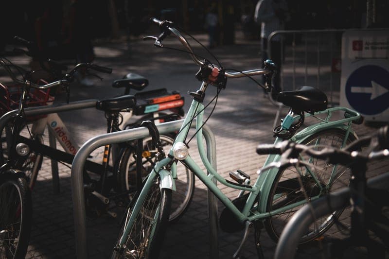 Representative photo of a premium hitch platform bike rack with two bikes