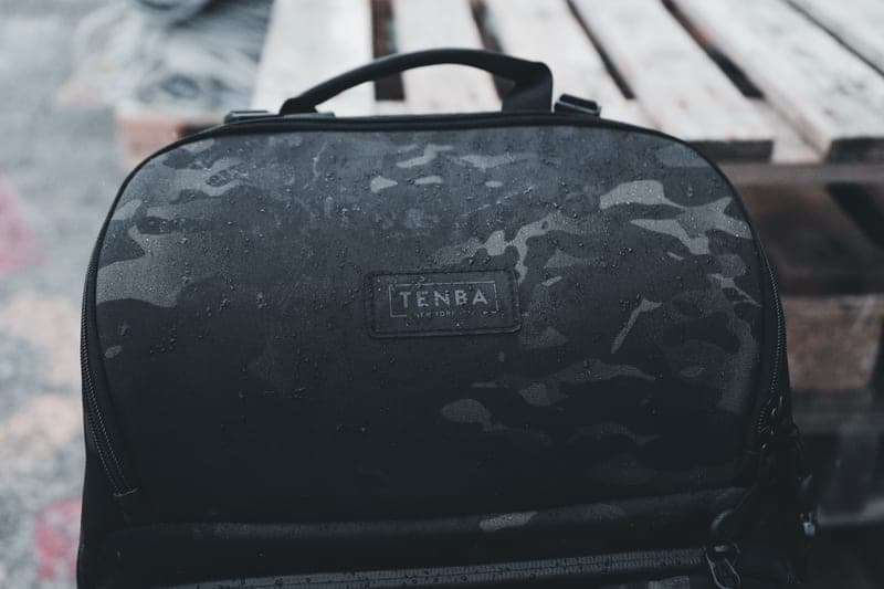 Representative photo of a soft waterproof roof bag strapped to a car